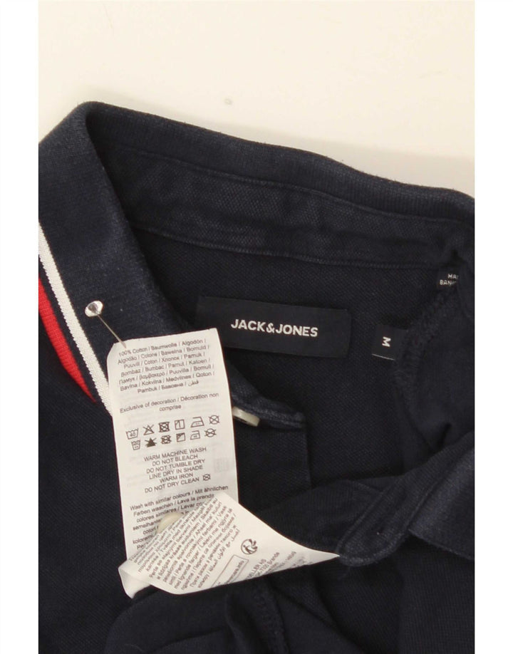 Jack & Jones Polo Homme Bleu Marine Moyen Rayé Coton