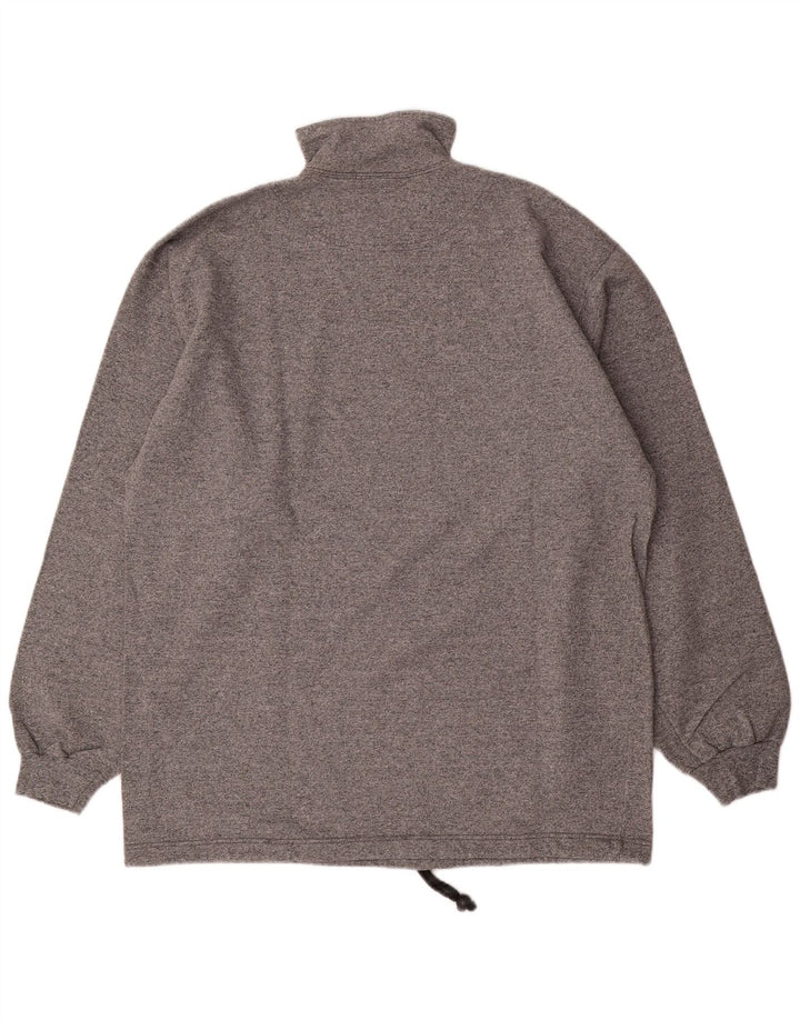 Champion Sweat-shirt à col zippé pour homme 2XL Gris Coton