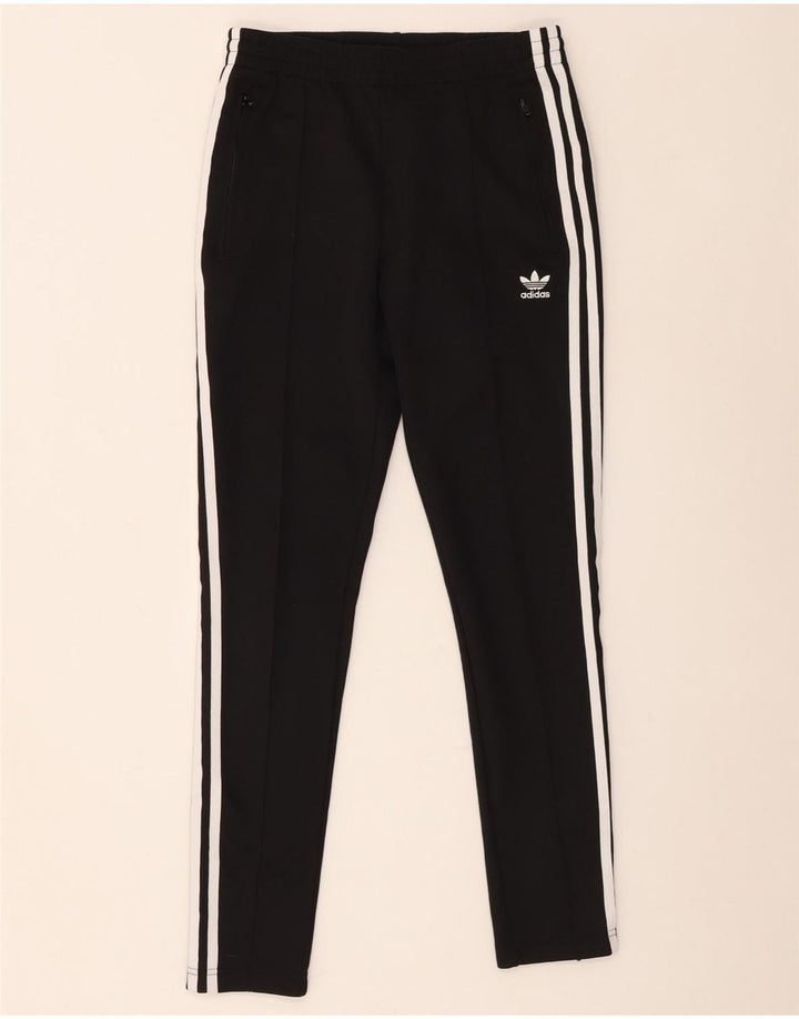 Adidas Pantalon de survêtement pour femme UK 12 Medium Noir Colourblock Polyester