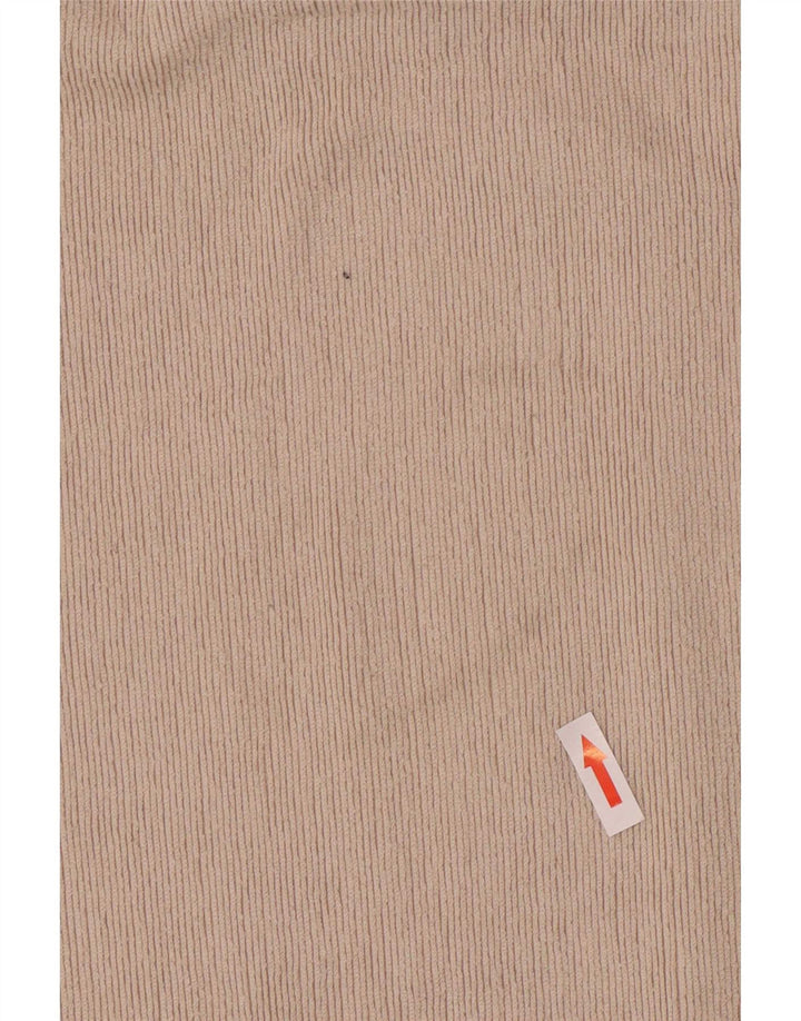 Zara Pull surdimensionné à col roulé pour femme UK 14 Polyester beige moyen