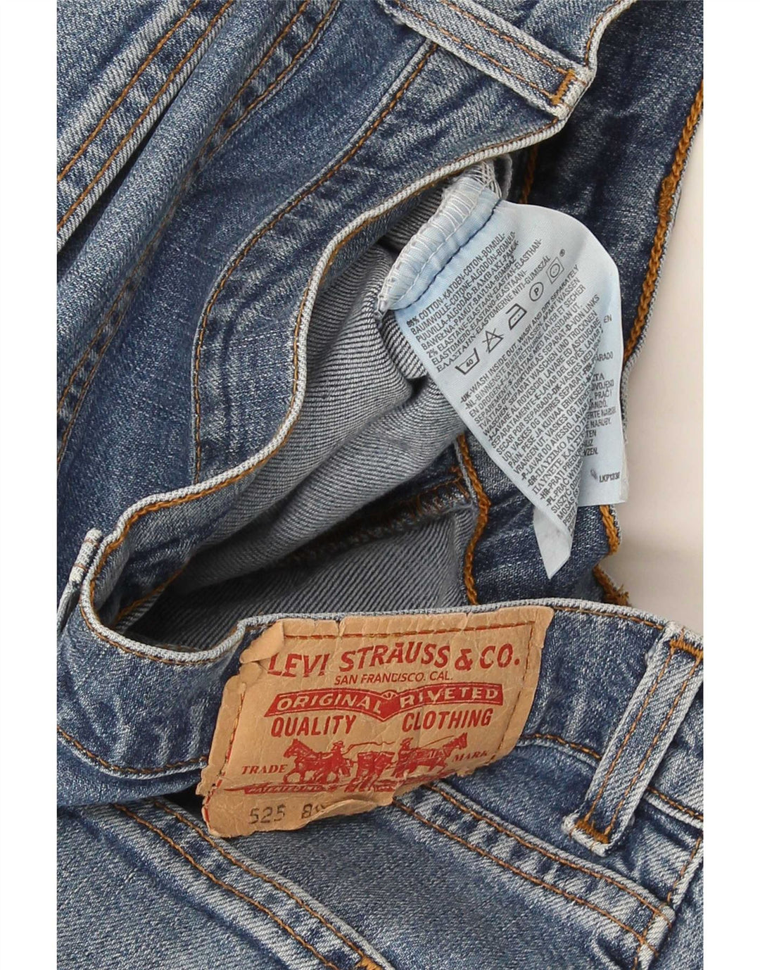 Levi's Jean 525 Bootcut Homme Bleu Coton W32 L34