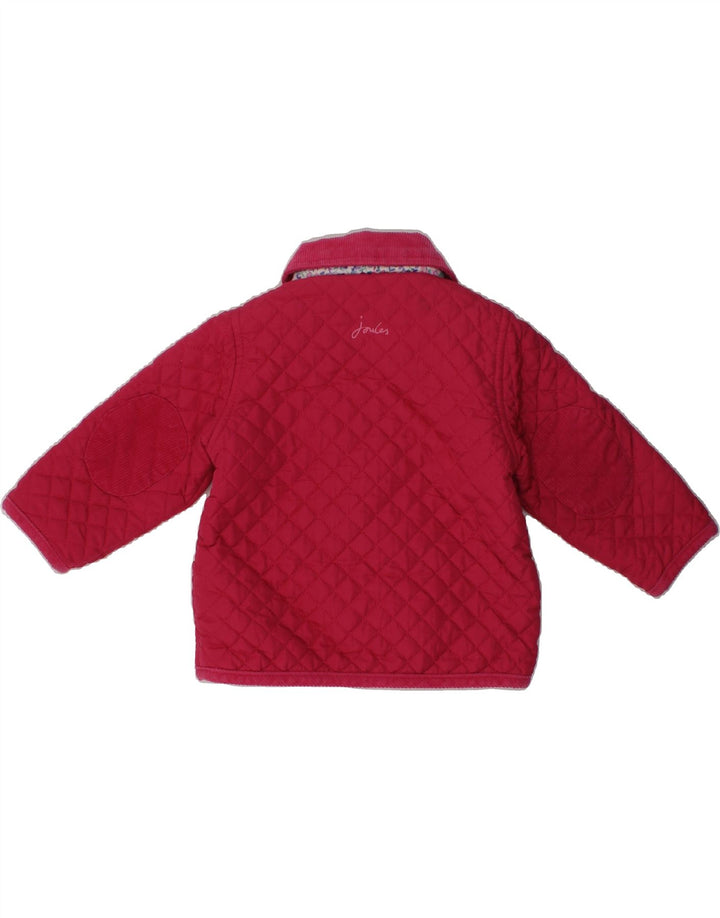 JOULES Baby Girls Quilted Jacket 6-9 Months Pink Polyester | Vintage Joules | Thrift | Second-Hand Joules | Used Clothing | Messina Hembry 
