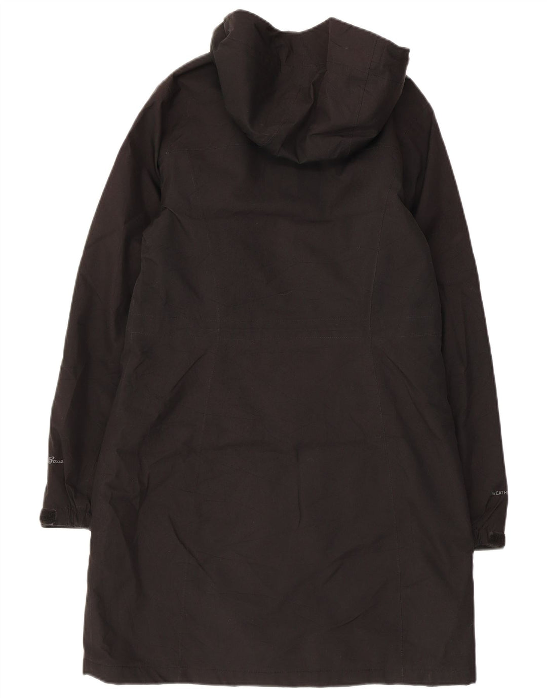 Eddie Bauer Manteau coupe-vent à capuche pour femme UK 6 XS Noir Polyester