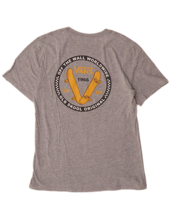 Vans T-shirt graphique coupe classique pour garçon 12-13 ans Grand gris coton