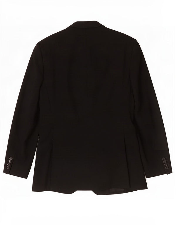 Hugo Boss Mens 2 Button Blazer Jacket UK 40 Large Black Viscose