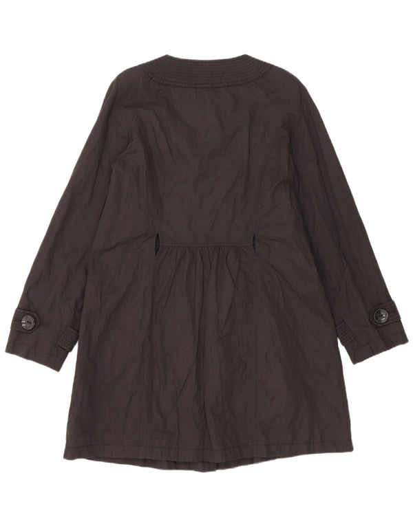 Marks & Spencer Trench-coat autographe pour femme UK 14 coton noir moyen