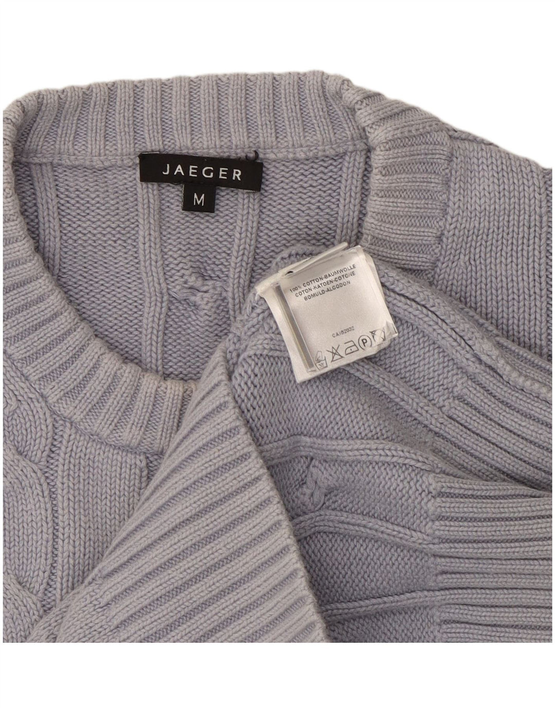 Jaeger Pull col rond homme gris moyen coton