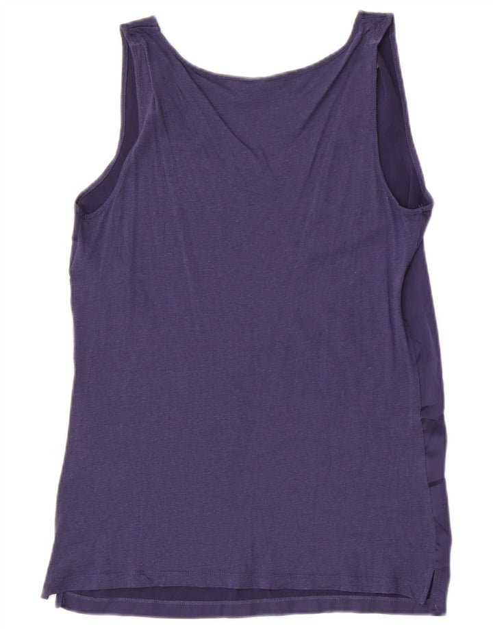 Benetton Débardeur Femme UK 12 Violet Moyen Polyester