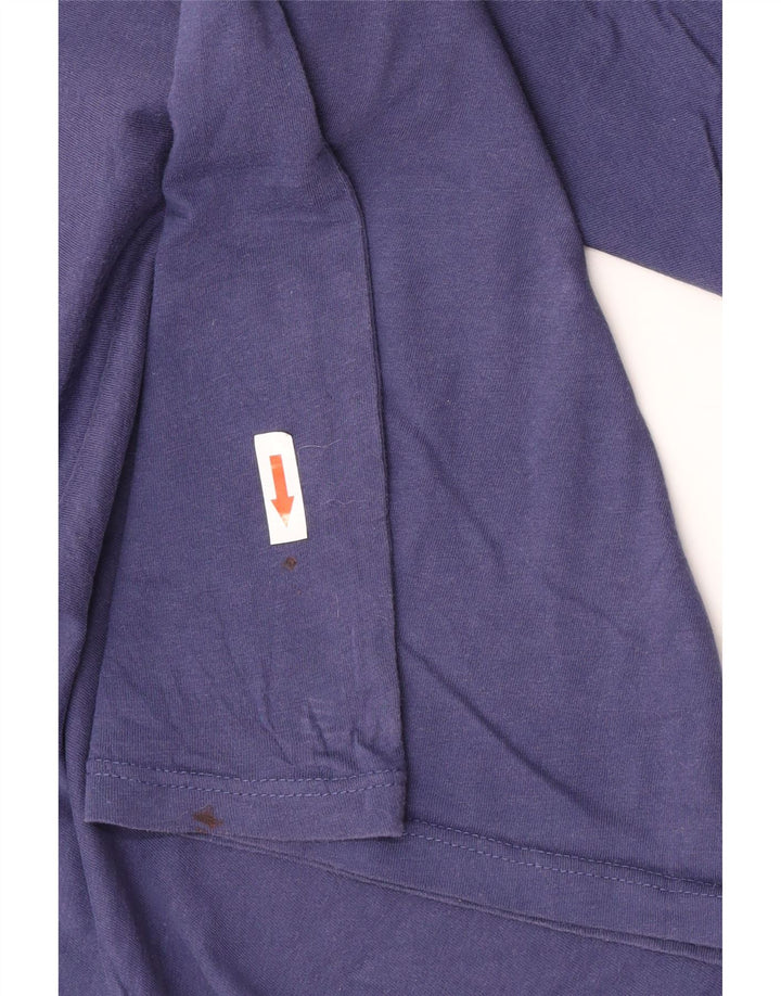 Champion T-Shirt Graphique Homme Bleu Marine Moyen Coton