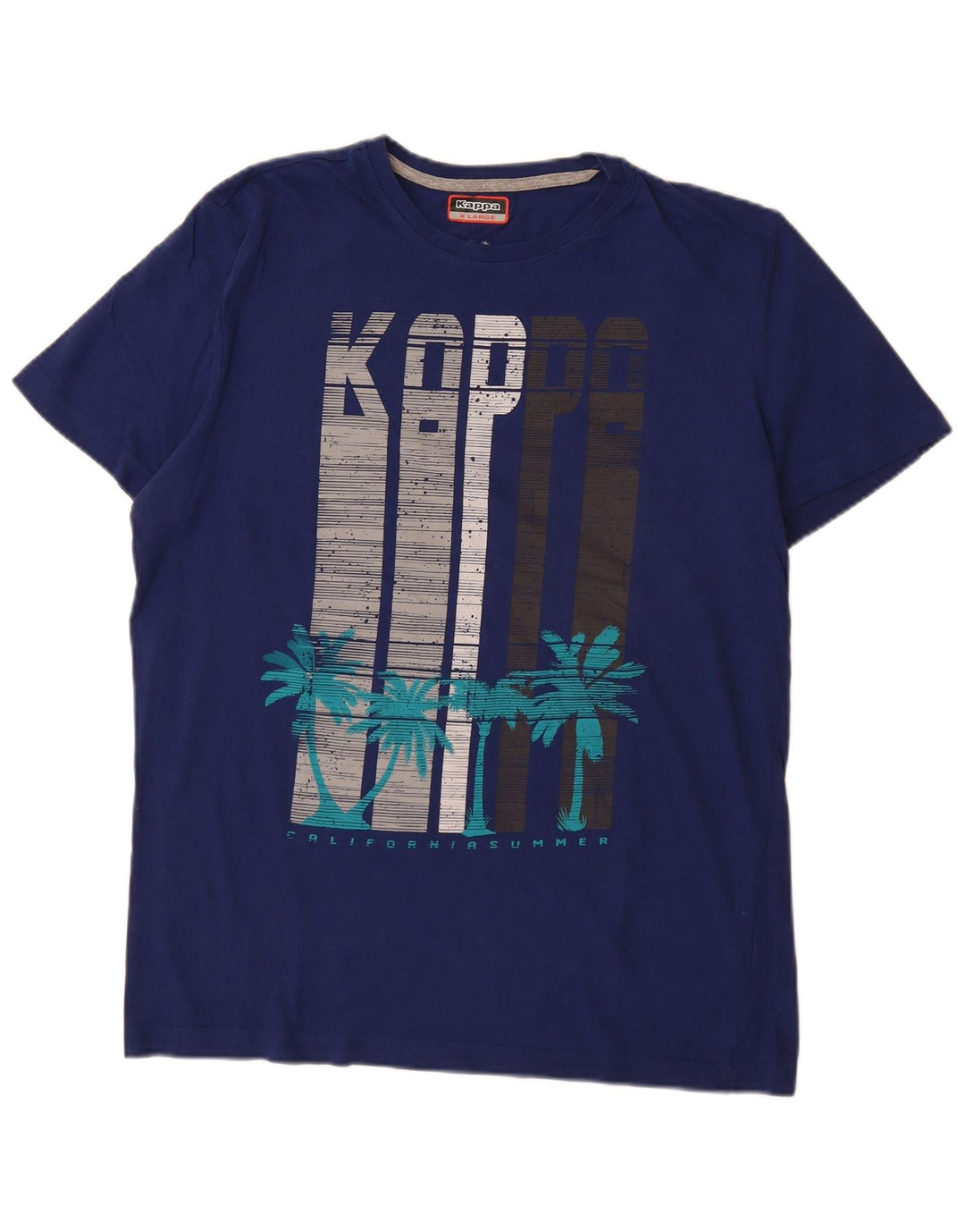 KAPPA T-Shirt Graphique Homme XL Bleu Marine
