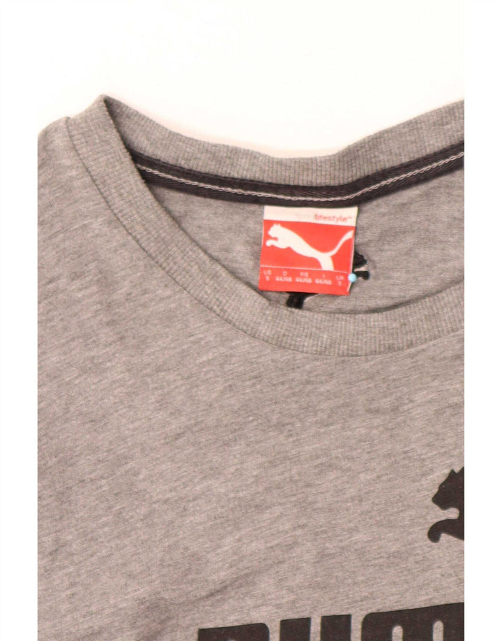 Puma T-Shirt Graphique Homme Petit Gris Moucheté