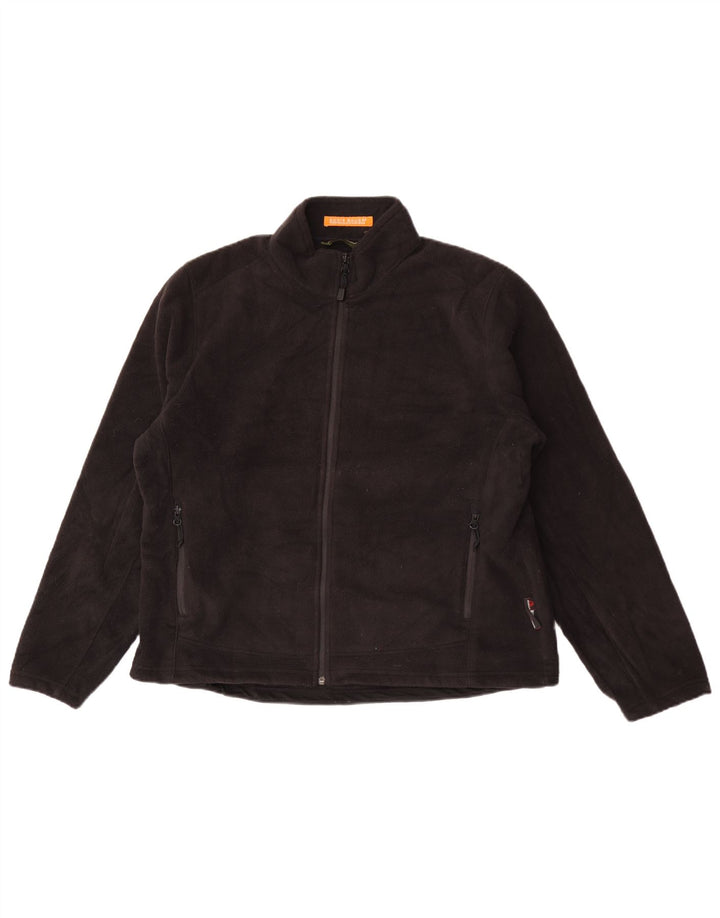 Eddie Bauer Veste polaire surdimensionnée pour femme UK 18 XL Noir Polyester