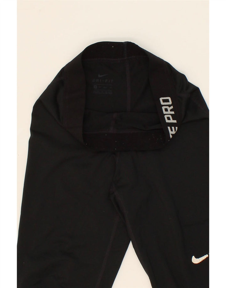 NIKE Womens Capri Leggings UK 6 XS Black Vintage Nike and Second-Hand Nike from Messina Hembry 