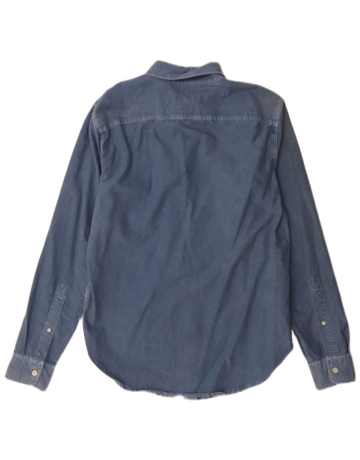 Abercrombie & Fitch Chemise Homme Bleu Moyen Coton