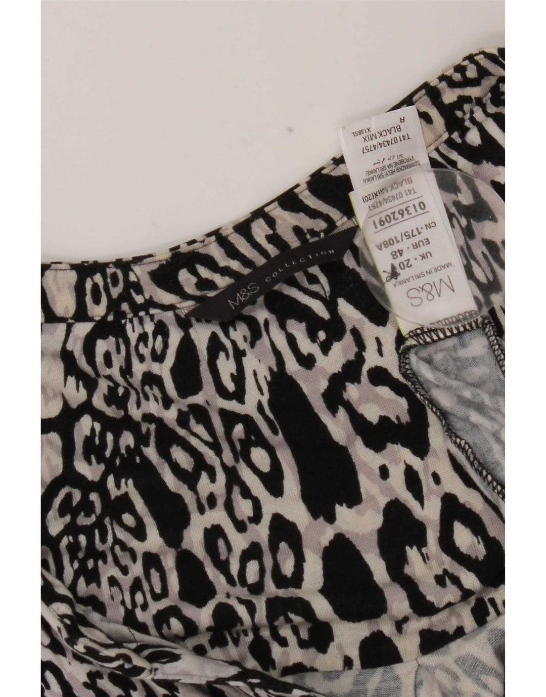 Marks & Spencer Chemisier pour femme UK 20 2XL Imprimé animal multicolore