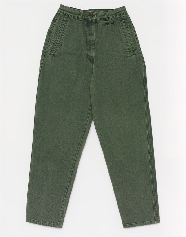 Iceberg Jean fuselé taille haute pour femme IT 42 Medium W24 L27 Vert
