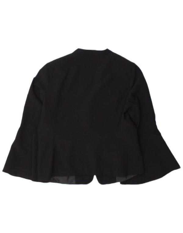 Oasis Veste Blazer Ouverte Femme UK 16 Large Noir Polyester