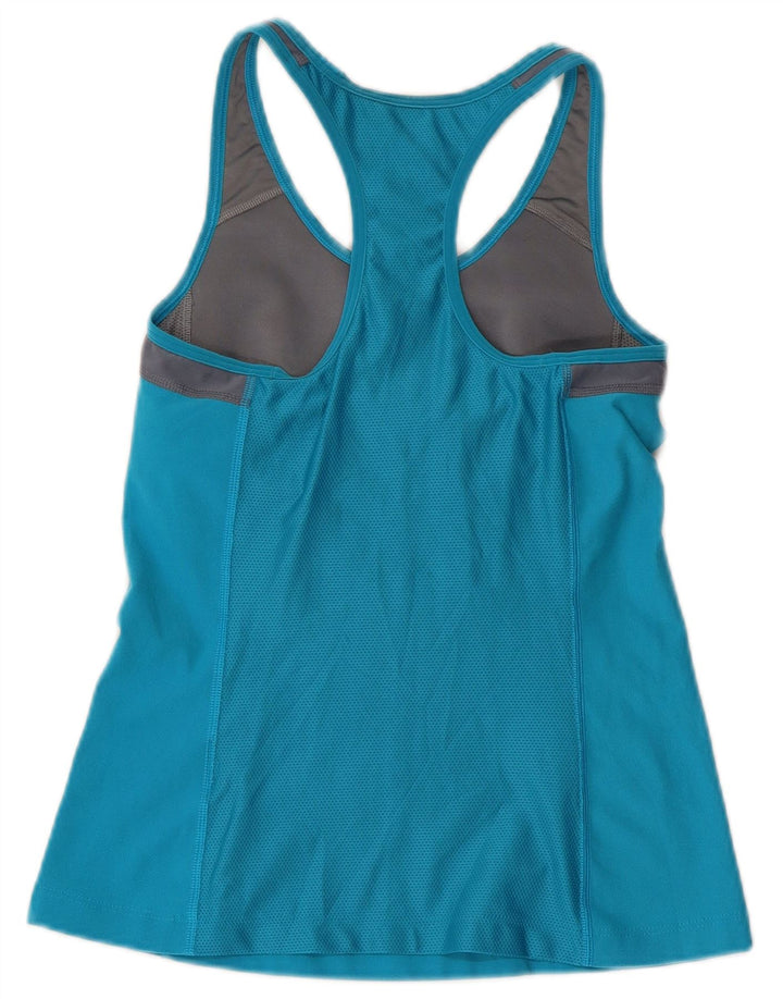 NIKE Débardeur Dri Fit Graphic pour femme UK 12 Bleu moyen Colourblock