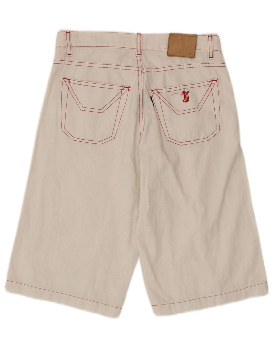 Jeckerson Bermuda graphique pour hommes W28 petit coton blanc