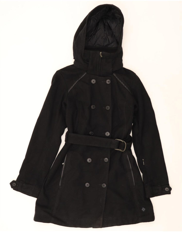COLUMBIA Trench-coat à capuche Omni-Heat pour femme UK 14 Large Noir Polyester
