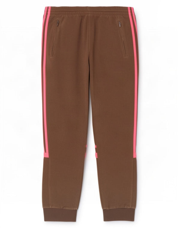 Adidas Pantalon de survêtement pour femme Joggers UK 10 Small Marron Colourblock