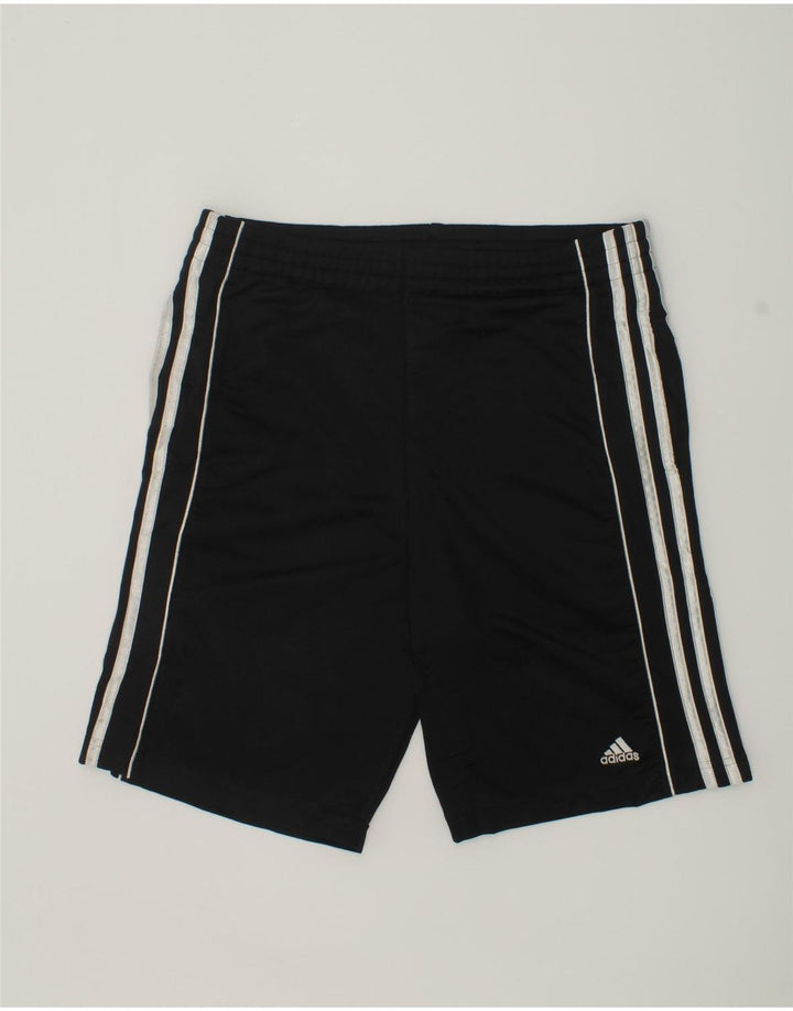 ADIDAS Boys Sport Shorts 11-12 Years Black Polyester | Vintage Adidas | Thrift | Second-Hand Adidas | Used Clothing | Messina Hembry 