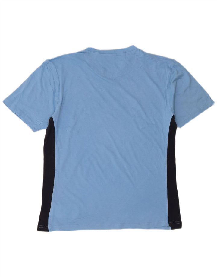 Champion T-Shirt Homme Bleu Moyen Colourblock Coton