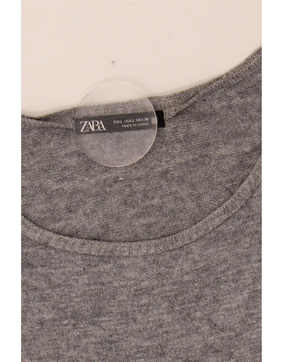 Zara Débardeur Femme UK 16 Large Gris Fair Isle
