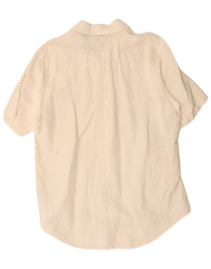 Timberland Chemise à manches courtes pour homme en lin blanc cassé