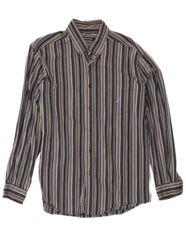 Nautica Chemise Homme Large Coton Rayé Multicolore