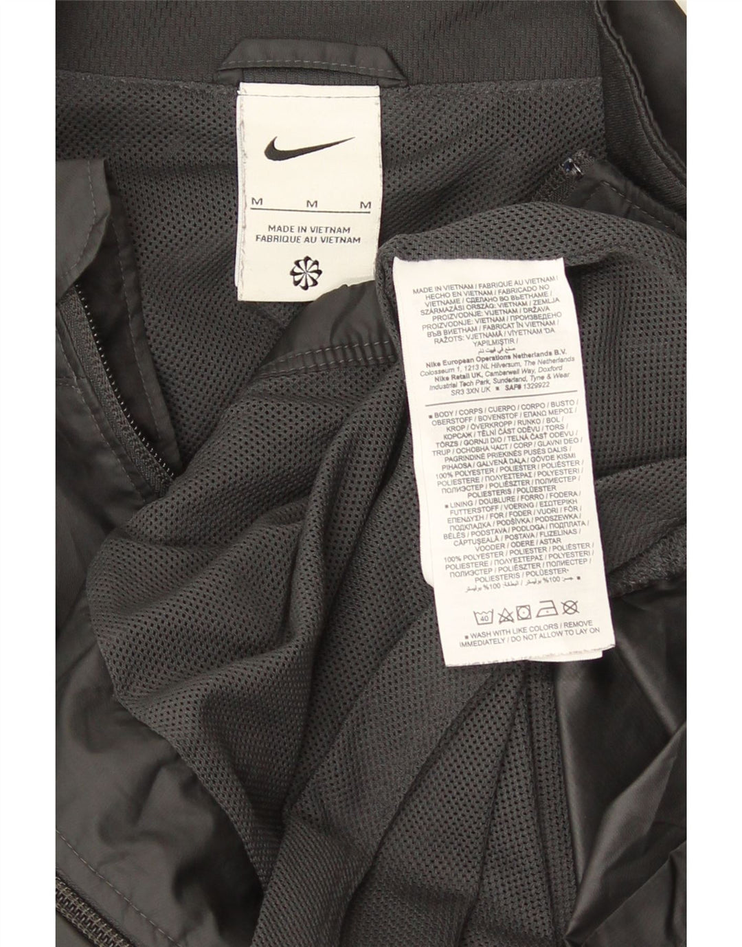 Veste de survêtement Nike Homme Gris Moyen Polyester