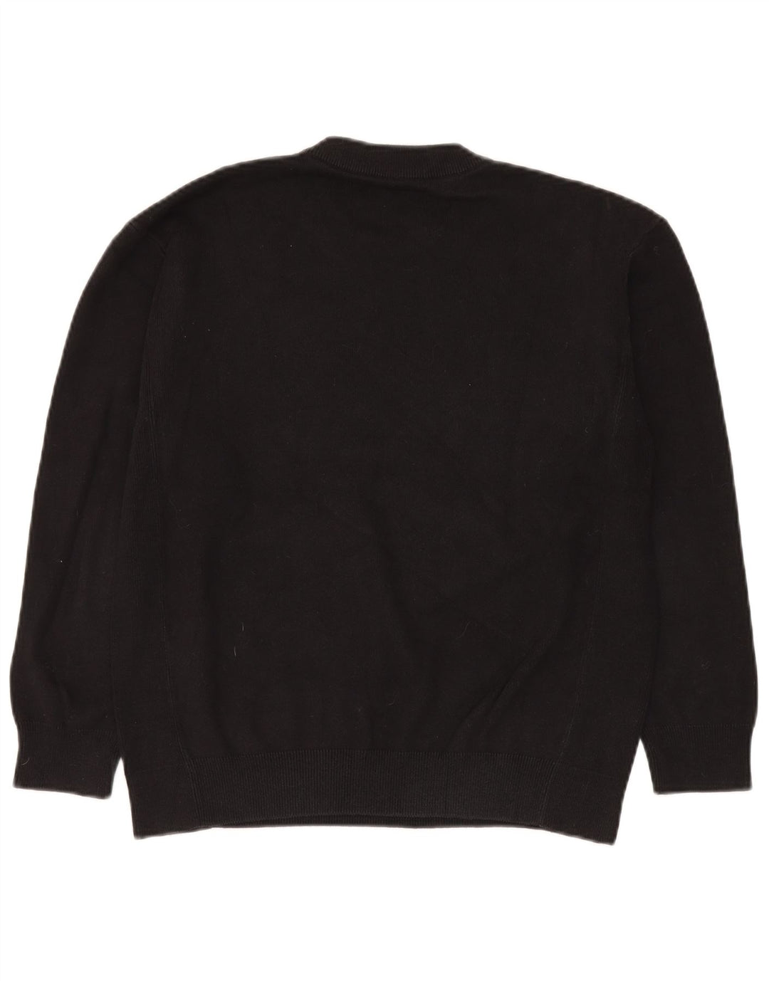 Zara Pull à col rond pour homme en coton noir moyen