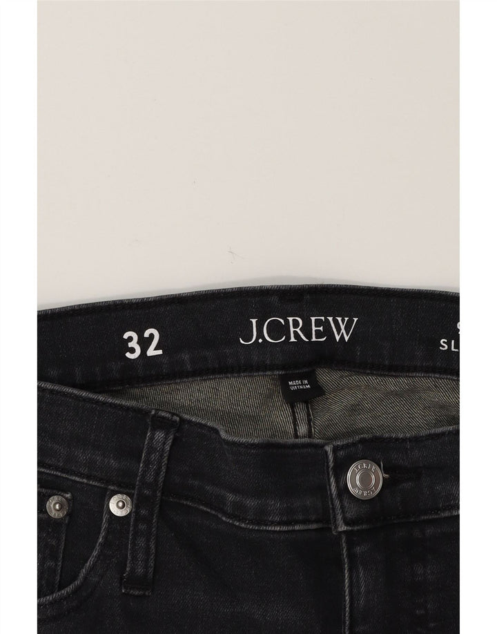 J. CREW Womens Slim Straight Jeans W32 L28 Black Cotton Vintage J. Crew and Second-Hand J. Crew from Messina Hembry 