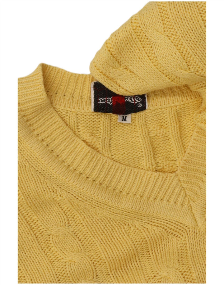 Mazzonetto Pull Col V Homme Jaune Moyen Coton