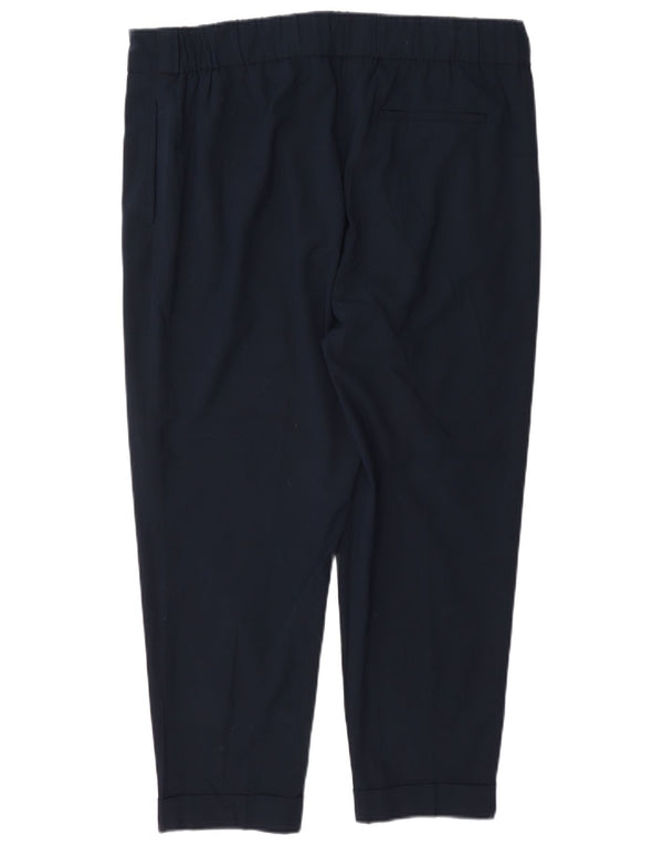 Marks & Spencer Pantalon court pour femme UK 16 Large W34 L25 Bleu marine