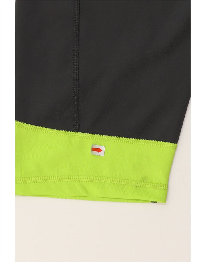 ADIDAS Femmes Climalite Capri Leggings UK 20/22 XL Gris Colorblock