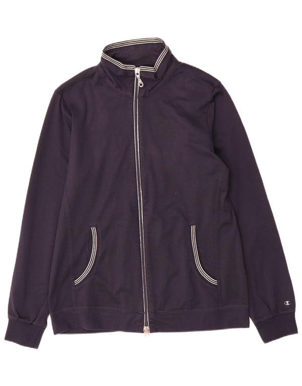 Champion Veste de survêtement Easy Fit pour femme UK 14 Bleu marine moyen