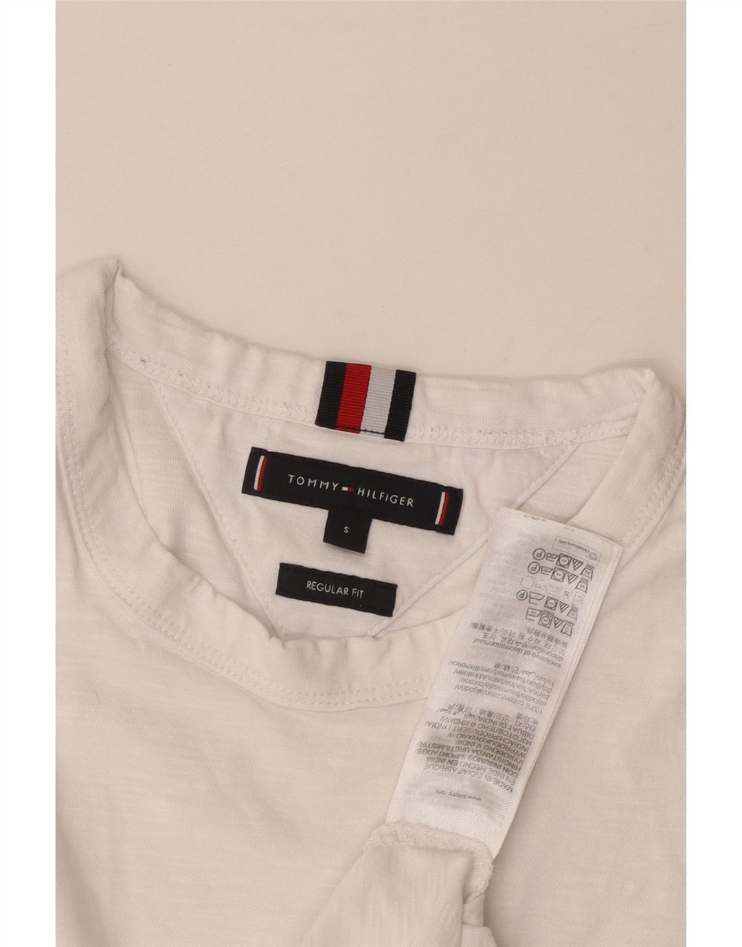 Tommy Hilfiger T-shirt coupe classique pour homme en coton blanc petit