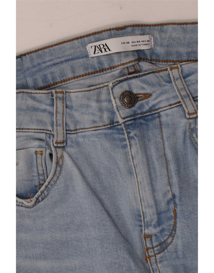 Zara Femme Jean évasé EU 36 XS W26 L33 Bleu