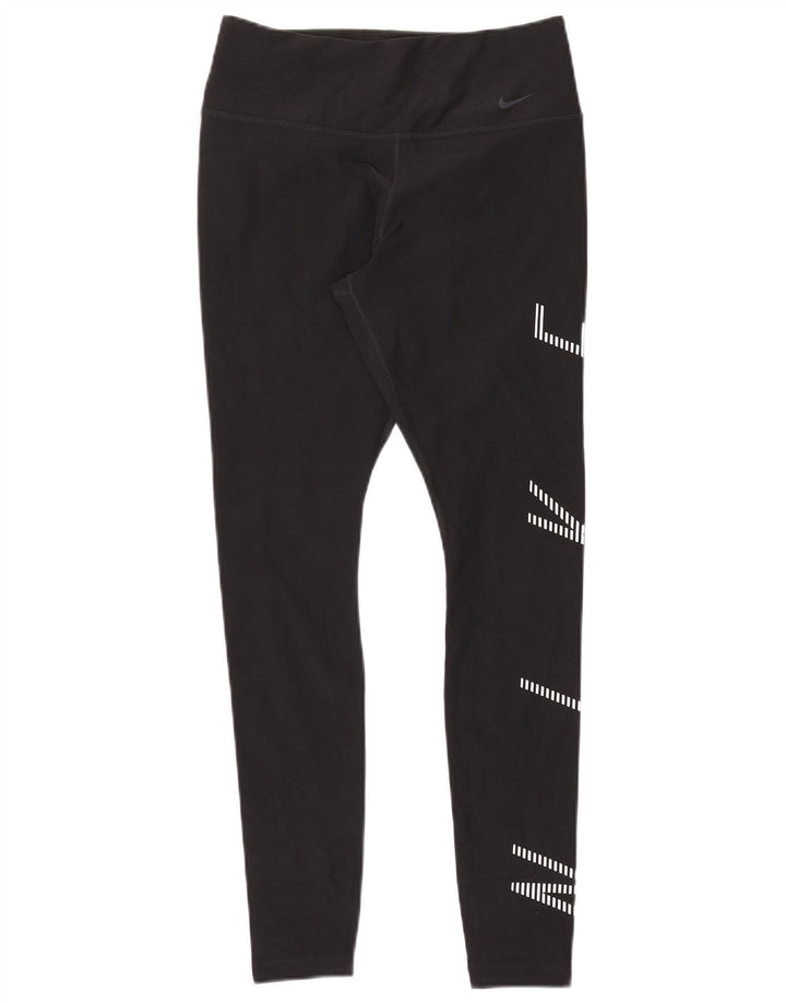Nike Legging graphique Dri Fit pour femme UK 12 Noir moyen