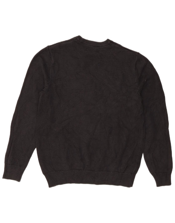 Chaps Pull Col Ras-du-Cou Homme Noir Moyen Coton