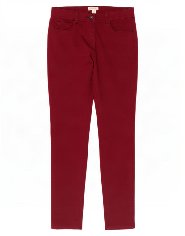 Monsoon Jean skinny standard pour femme UK 10 Small W28 L29 Coton bordeaux