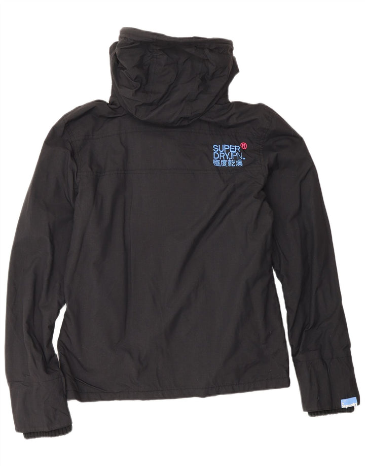 Superdry Veste coupe-vent graphique Windcheater pour femme UK 10 Small Noir