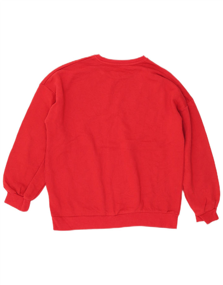 MARKS & SPENCER Sweat-Shirt Fille 12-13 Ans Rouge Coton