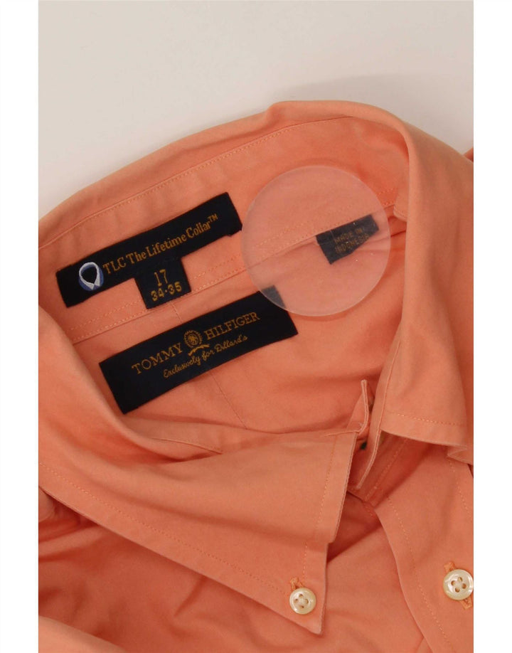 Tommy Hilfiger Chemise haute pour homme Taille 17 XL Orange