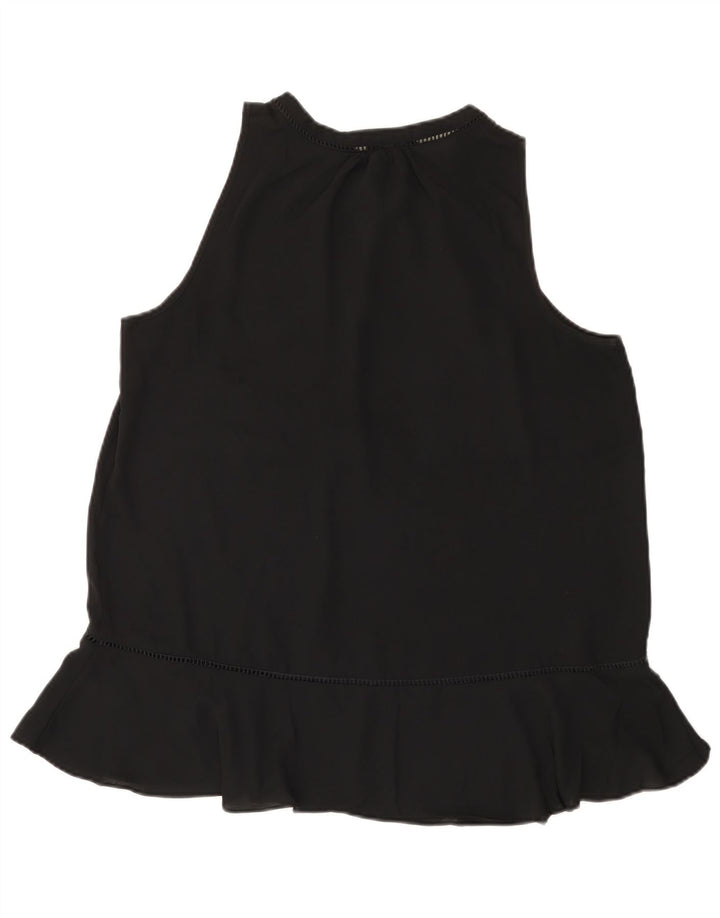 MOSSIMO Chemisier sans manches pour femme UK 18 XL Noir Polyester