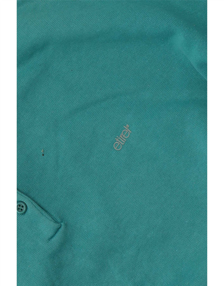 Etirel Sweat-shirt à col boutonné pour femme UK 16 Large Bleu