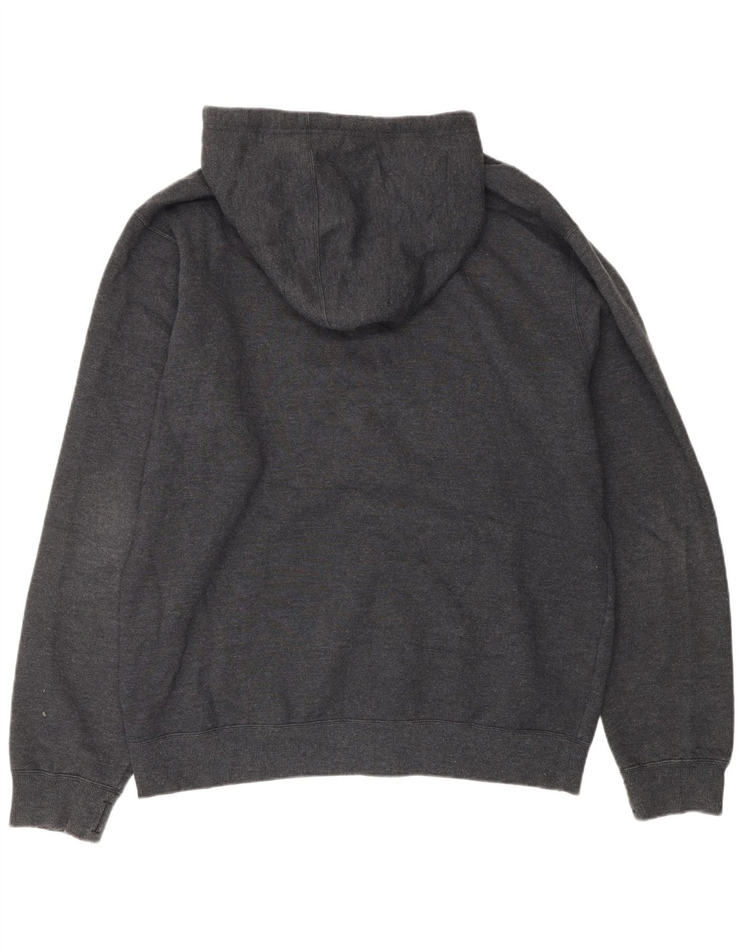 HURLEY Pull à capuche zippé graphique pour hommes, grand gris, polyester