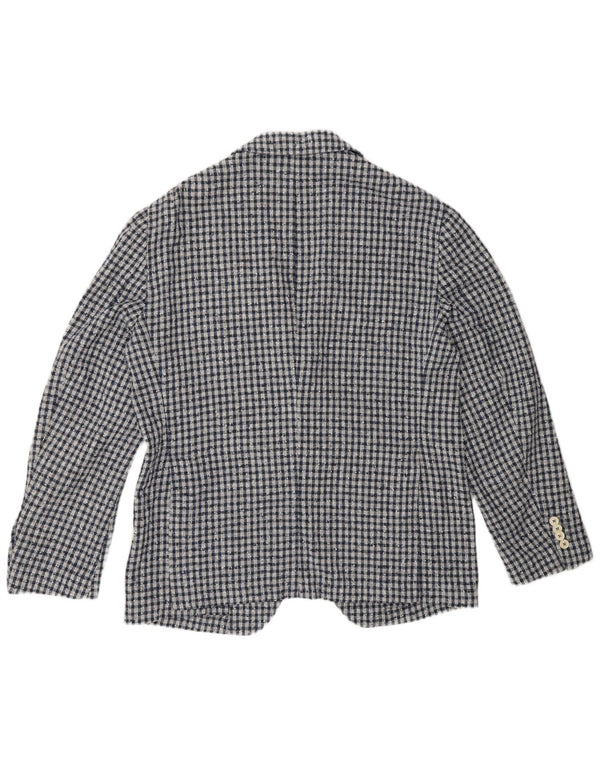 Fradi Veste blazer 2 boutons pour homme IT 54 2XL Gris à carreaux en coton