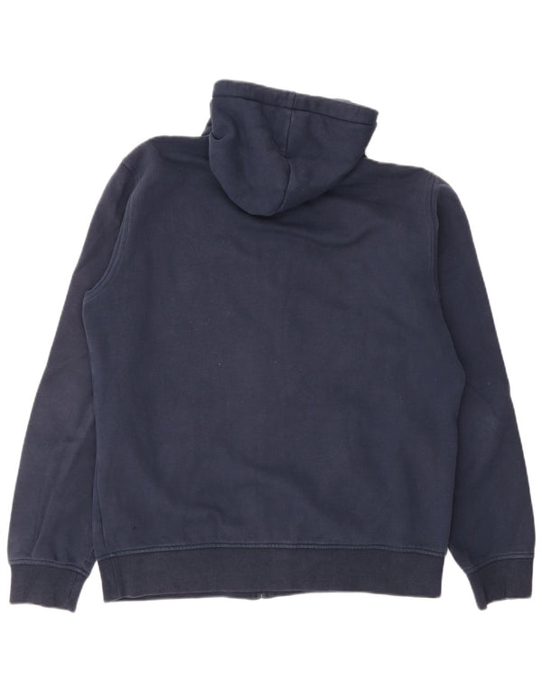 Tommy Hilfiger Pull à capuche zippé graphique pour hommes, grand coton bleu marine